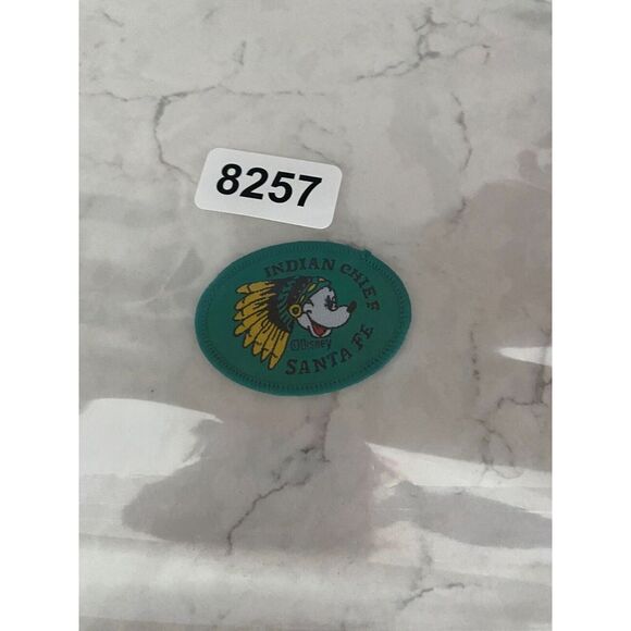 Disney Mickey Mouse Indian Chief Santa Fe Green Sew Craft Iron-on Patch - Picture 5 of 5